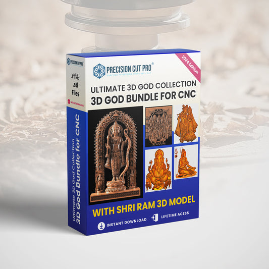 Ultimate 3D God Bundle for CNC - Featuring Shri Ram